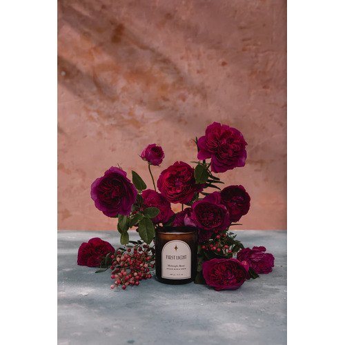 FIRST LIGHT | Midnight Rose Scented Candle 180g