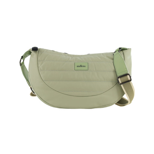 MILLENI | Ladies Fashion Puffer Crossbody Bag - Leaf
