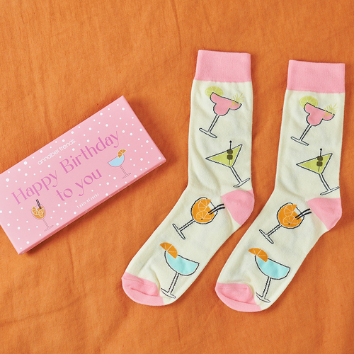ANNABEL TRENDS | Boxed Socks - Happy Birthday To You