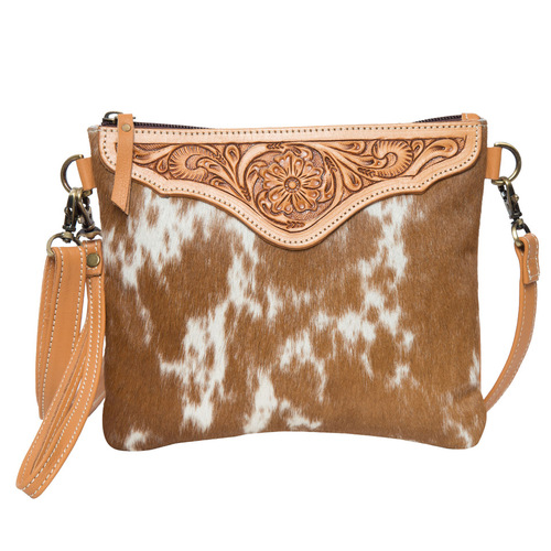 THE DESIGN EDGE | Tooling Leather Cowhide Clutch Bag Costa Rica