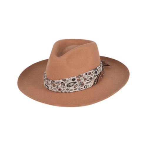 KOORINGAL | Goulburn Ladies Wide Brim Fedora - Terracotta