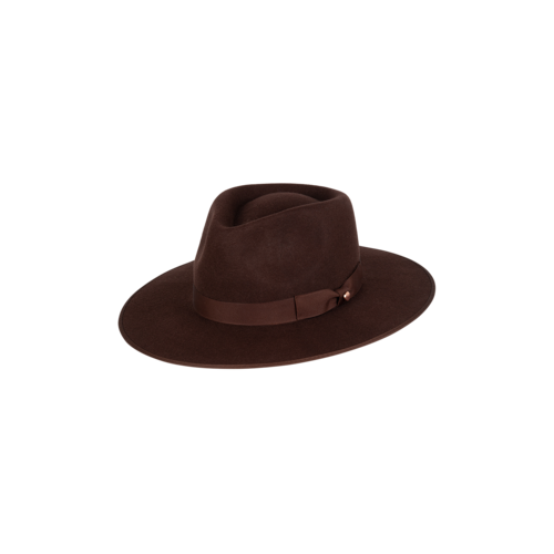 KOORINGAL | Tara Ladies Mid Brim Fedora - Chocolate