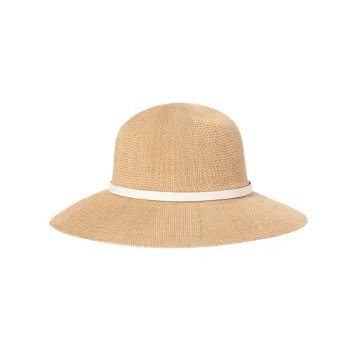 KOORINGAL | Leslie Ladies Wide Brim Hat - Natural/White