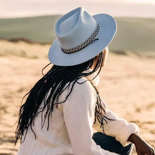 KOORINGAL | Phoenix Ladies Wide Brim Hat - Faded Denim Blue