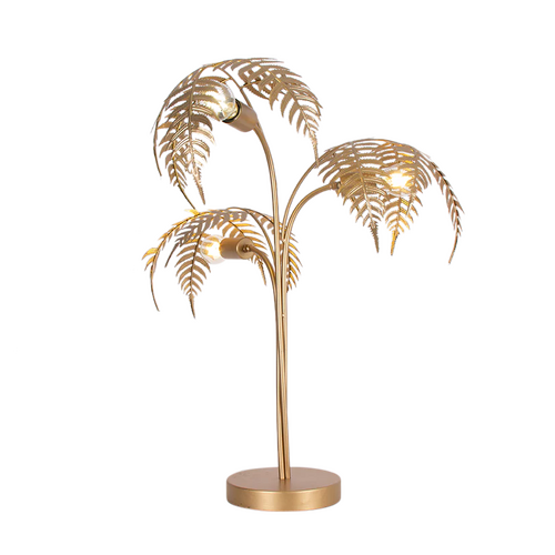 Metal Palm Table Lamp