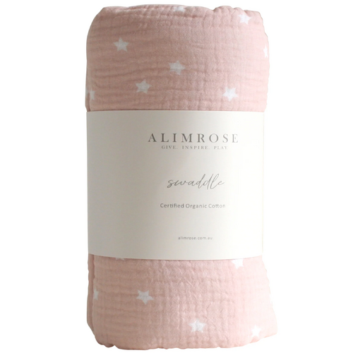 Alimrose | Swaddle - Starry Night Pink