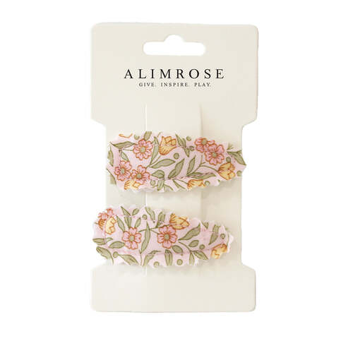 ALIMROSE | Hair Clip Set Blossom Lily Pink