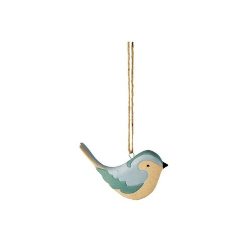 URBAN PRODUCTS |  Urban 6cm Bird Ceramic Garden Hanging Charm Home Decor Plant Pot Display Blue 