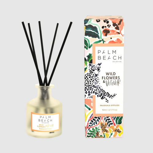 Palm Beach | Wild Flowers &amp; Vetiver 50ml Mini Fragrance Diffuser