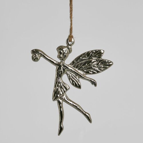 FLORABELLE LIVING | Fairy Hanging Ornament Silver