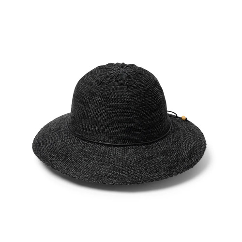 RIGON | Juanita Ladies Capeline Hat - Mixed Black