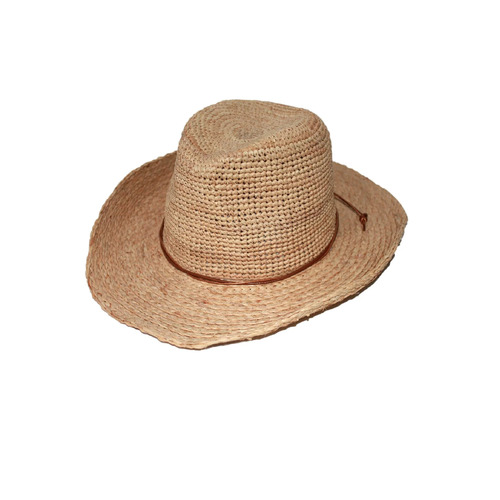 RIGON | Bobbie Ladies Raffia Cowboy Hat - Natural